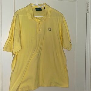 Masters collection yellow polo shirt size: L